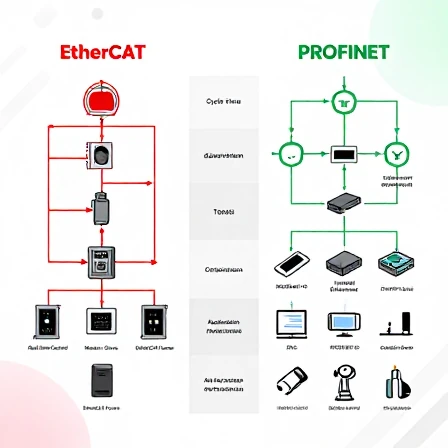 مقایسه شبکه‌های صنعتی EtherCAT و PROFINET در سیستم‌های موشن کنترل پیشرفته